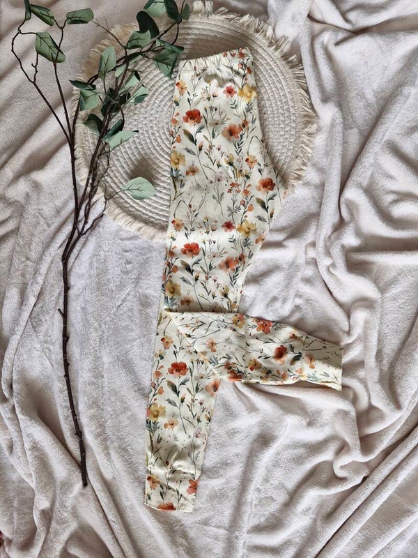 Legging 134 flowers yellow