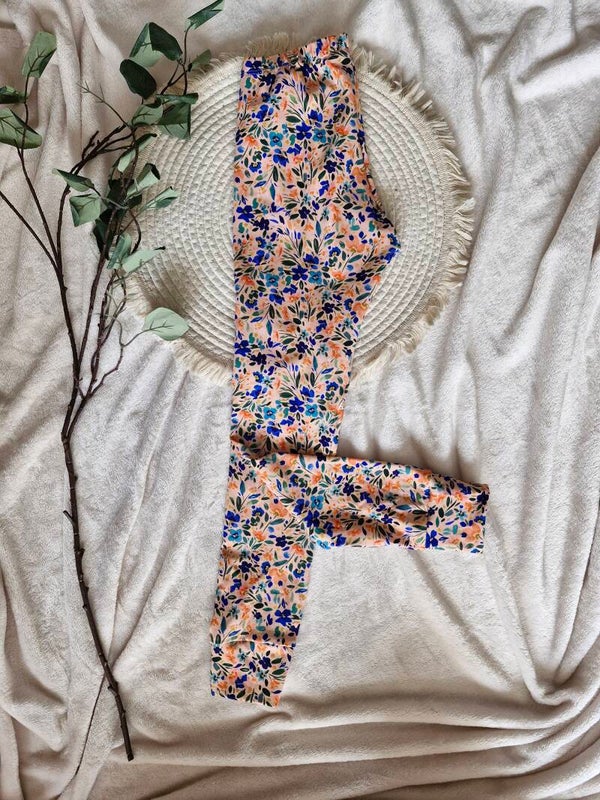 Legging 134 zalm roze