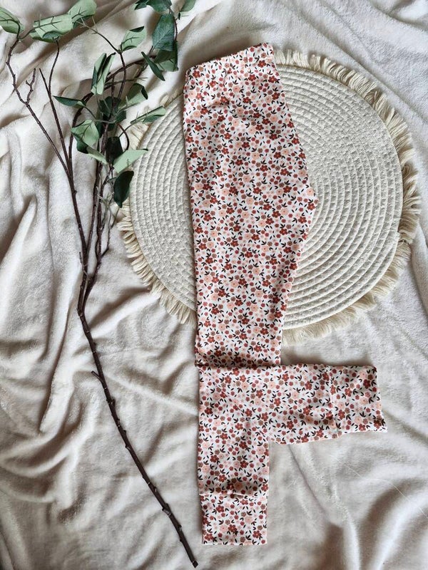 Legging 122 little flowers pink