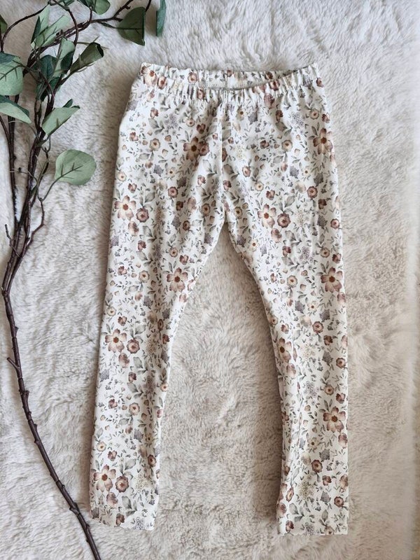 Legging 104 beige bloemenpracht