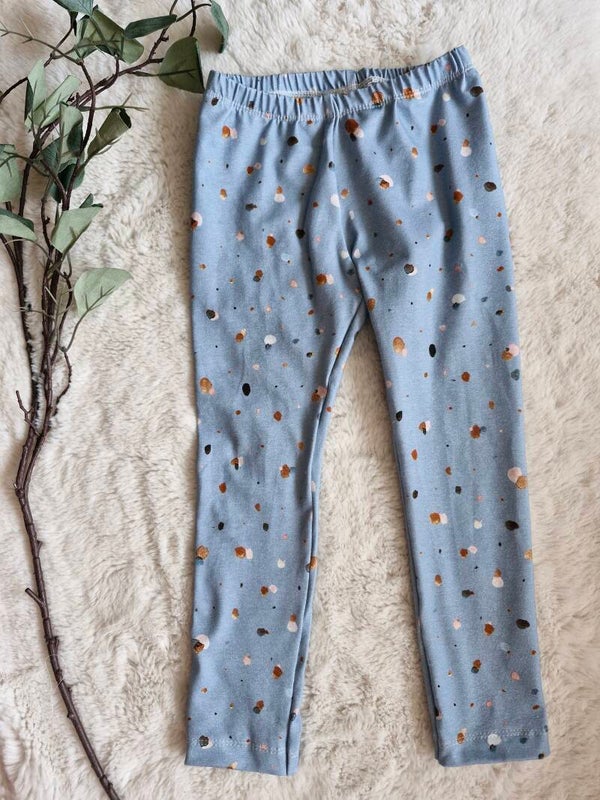 Legging 104 blauwe stip