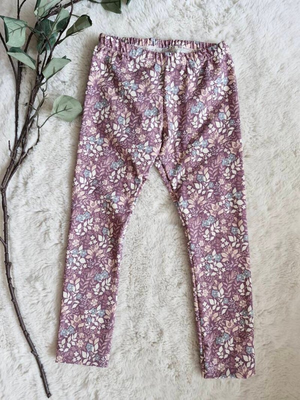 Legging 104 mauve flowers