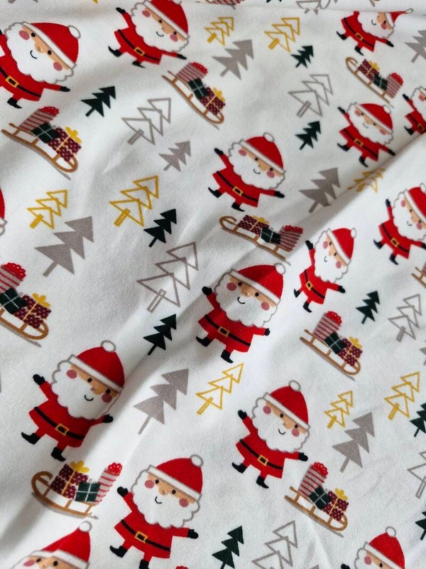 Coupon kerstman katoenen tricot