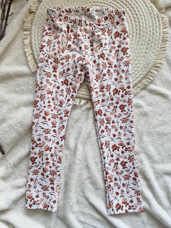 Legging 104  bloemenprint kleiroze