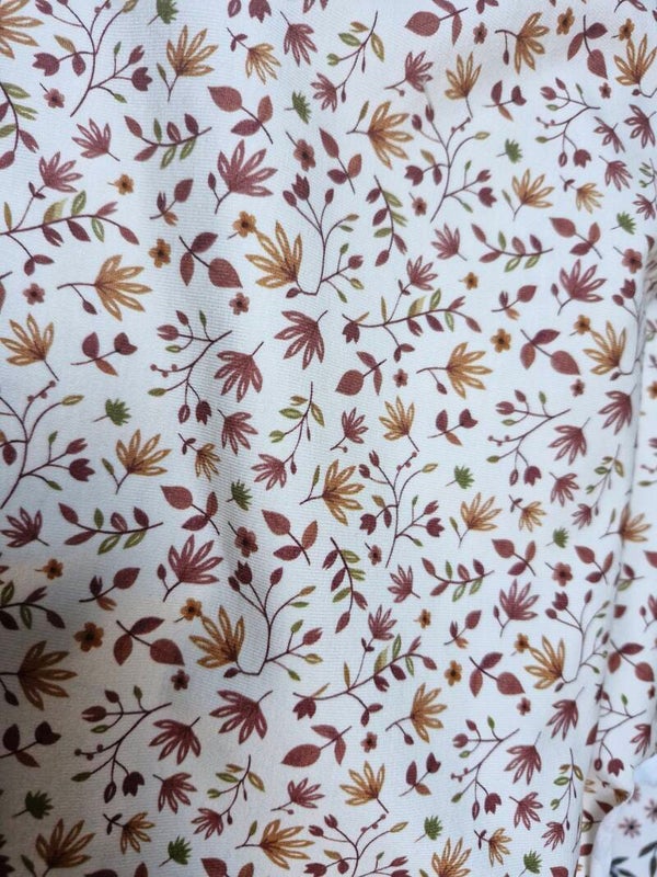 Bloemenprint mauve