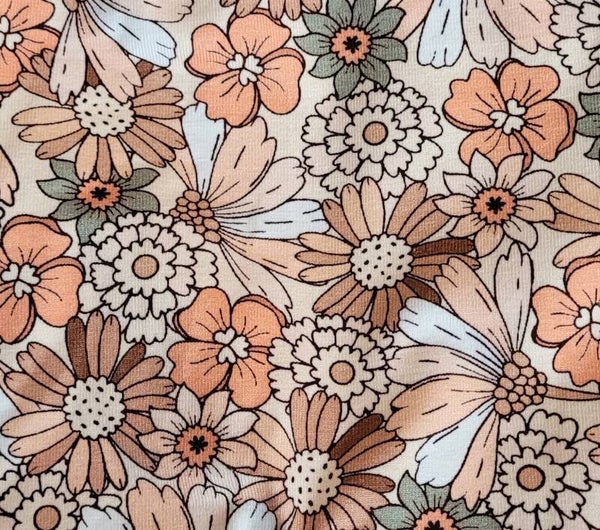 Legging vrolijke bloemen print pastel