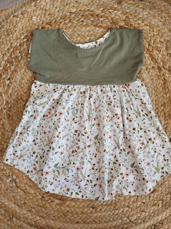 Jurkje hadley groene bloemetjes