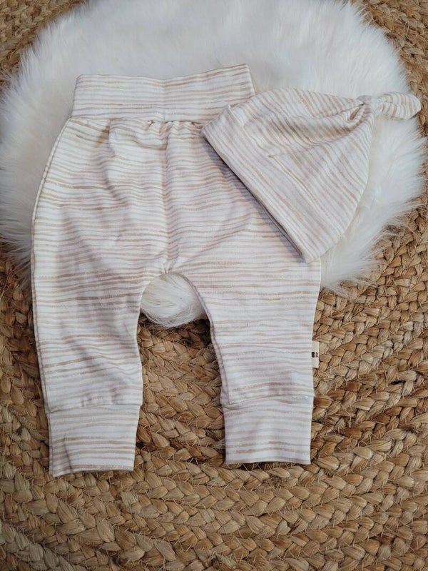 Setje 56 beige streep