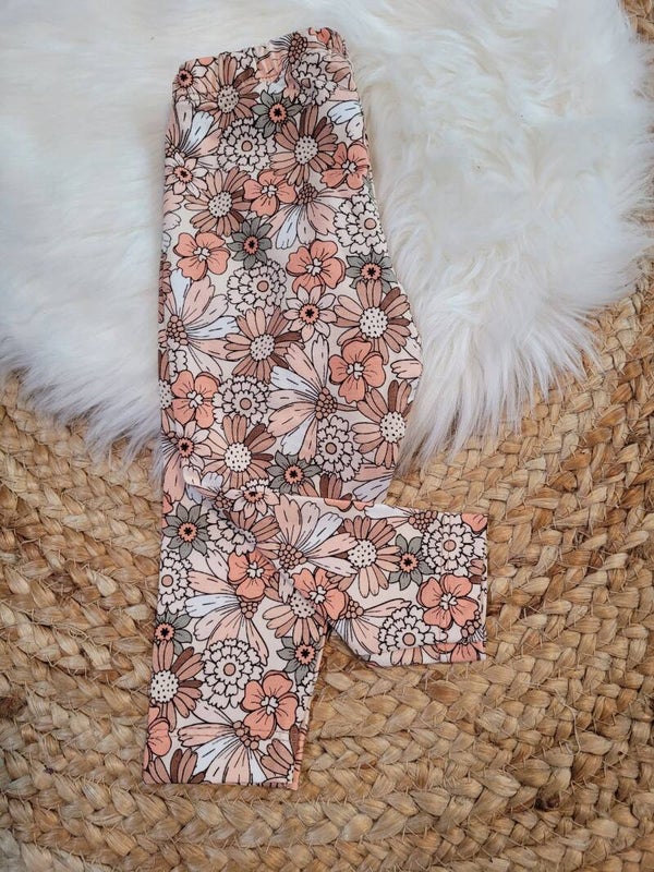 Legging 62 vrolijke bloemen pastel