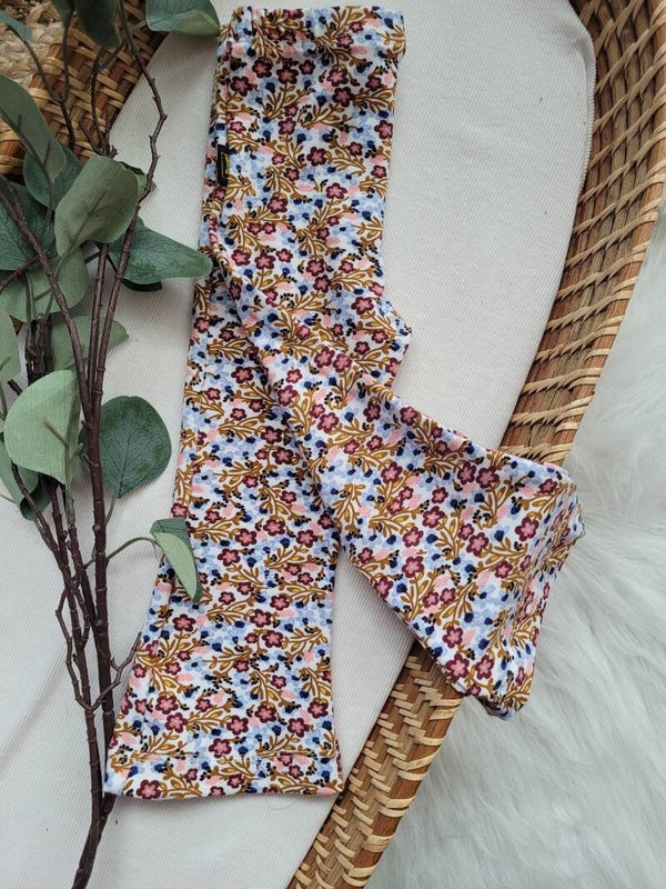 Slim flared 74 klein bloemetje