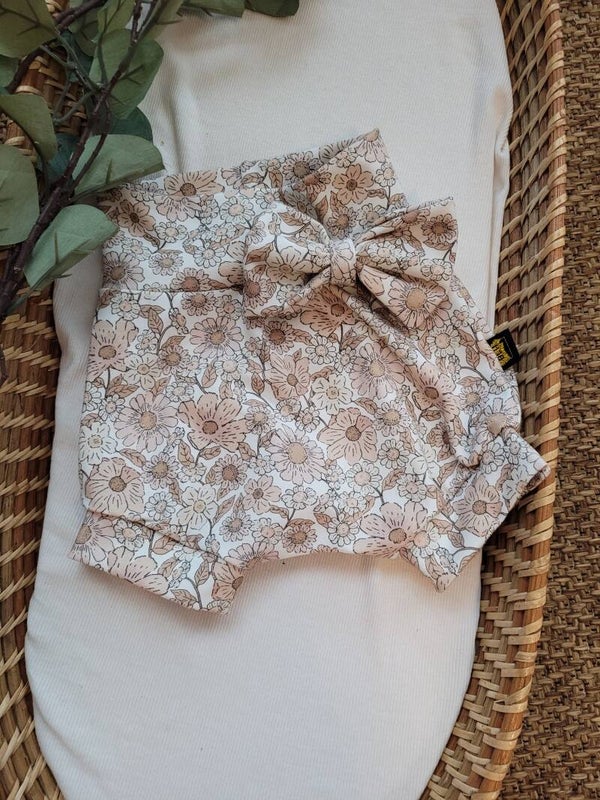 High waisted bummie  summer flowers