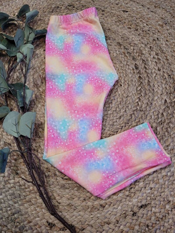 Legging 110 rainbow with little stars
