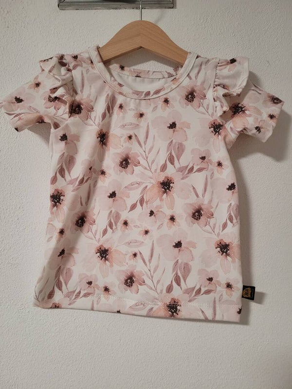 Shirt/jurkje flowers creme elles
