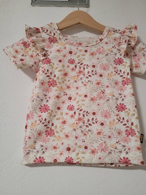 Shirtje/jurk floral pink yaelle