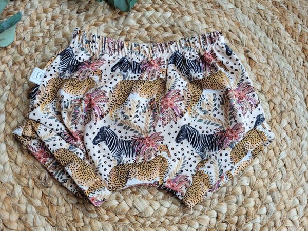 Kort broekje 62 zebra cheetah