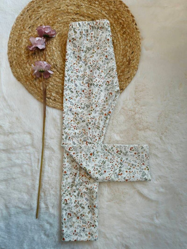 Legging 104 wild flower ecru