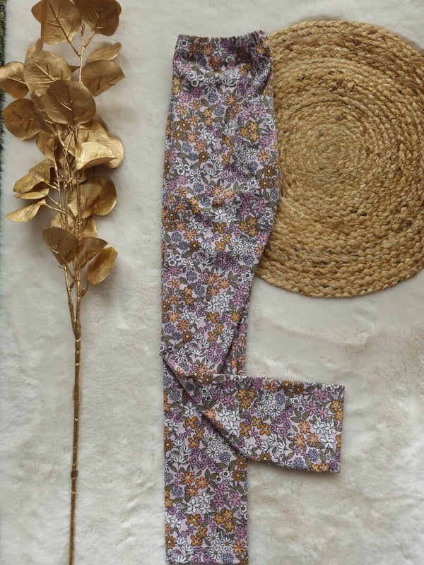 Legging 116 summer flowers pink