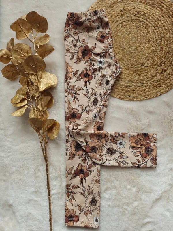Legging 116 flowers cacao