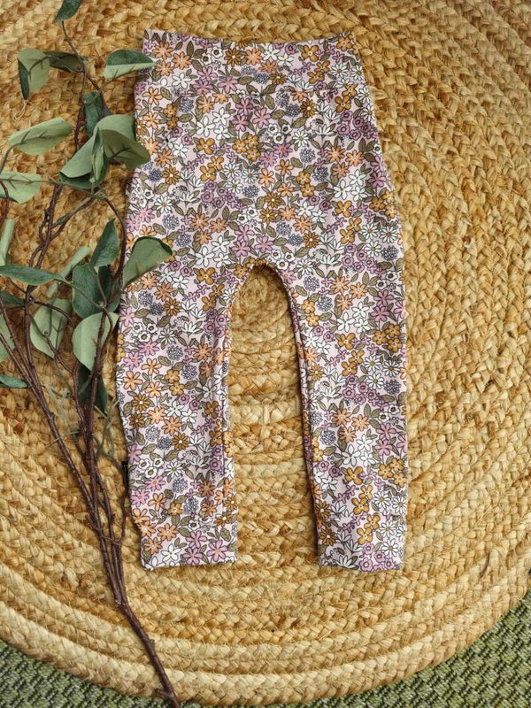 Broekje 86 summer flowers pink