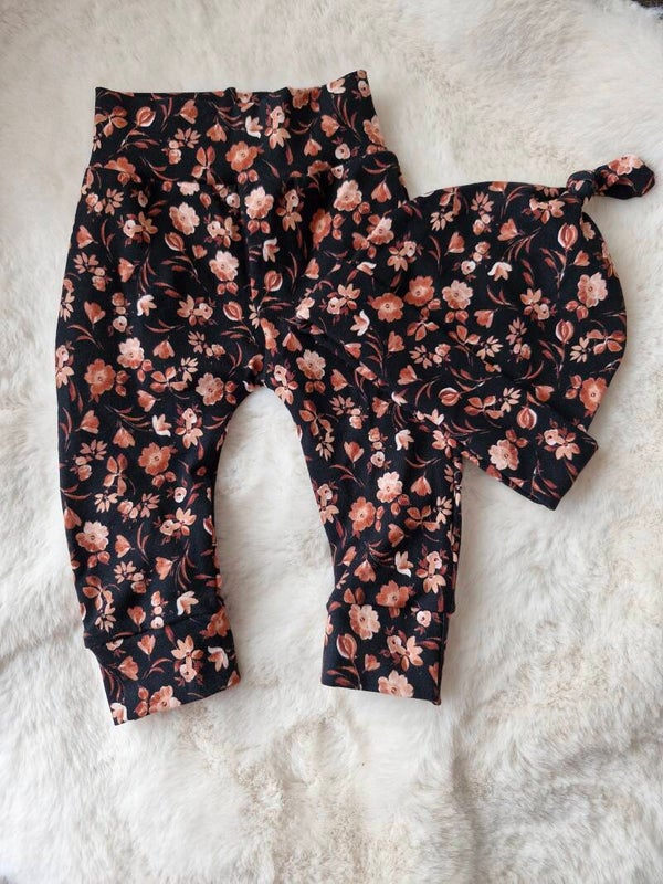 Babyset 62 black with flowers