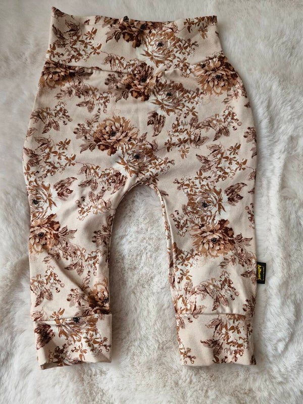 Broekje 62 classic flowers beige