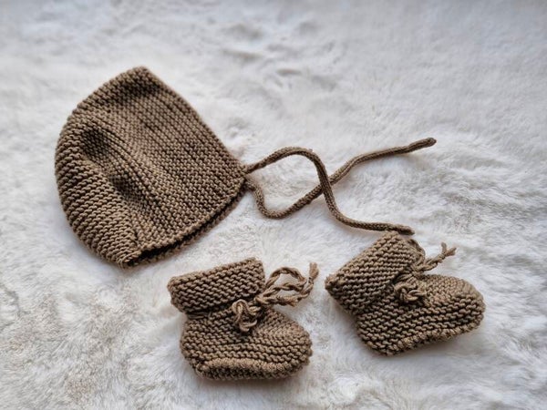 Mutsje merino wol walnut