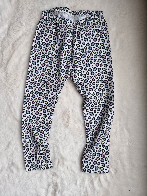 Legging 98 panter wit multi colors