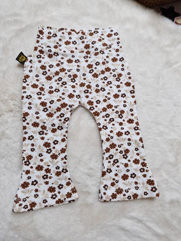 Flare 68 bruine bloemenprint