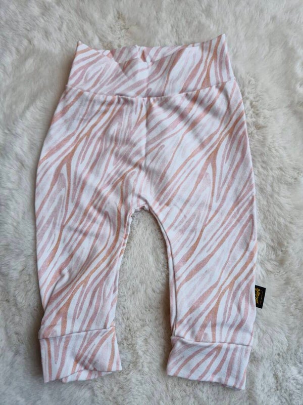 Broekje 62 zebra pink