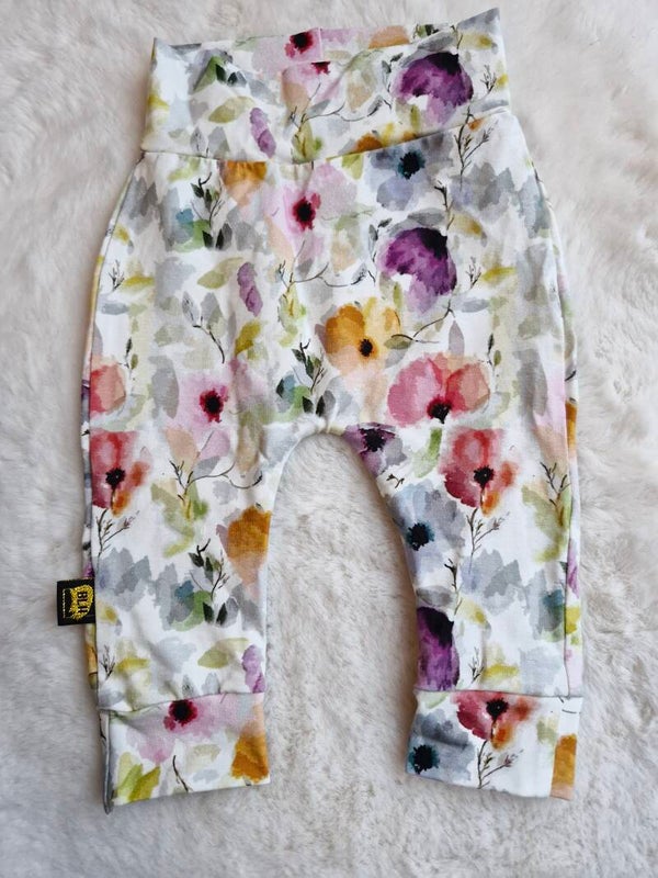 Broekje 62 poppy flowers aquarel