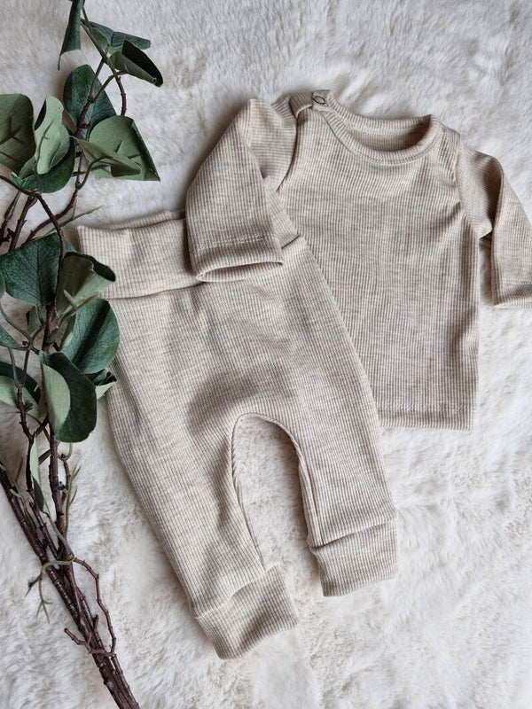 Babyset ribbtricot
