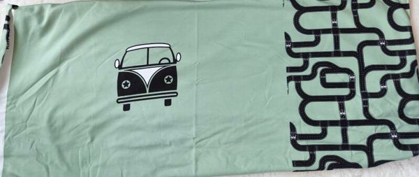 Paneel 70cmx1.4m vw bus groen