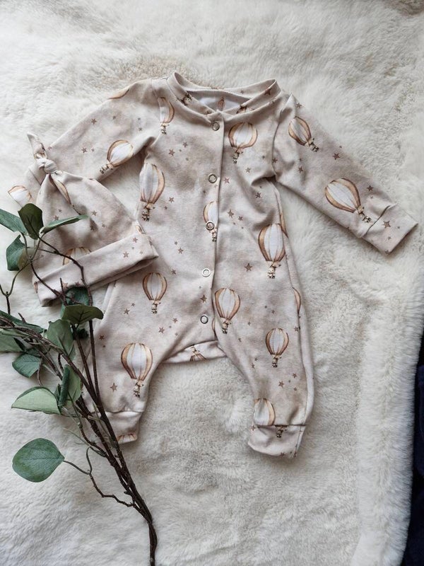 Boxpakje luchtballon donker beige