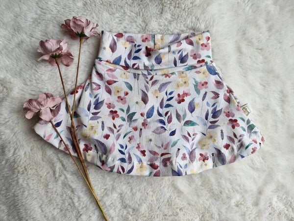 Skirted bummie pastel fleures