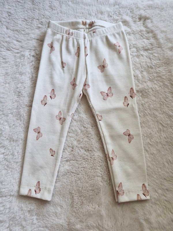 Rib legging 80 vlinder