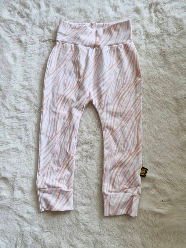 Broekje 80 zebra pink