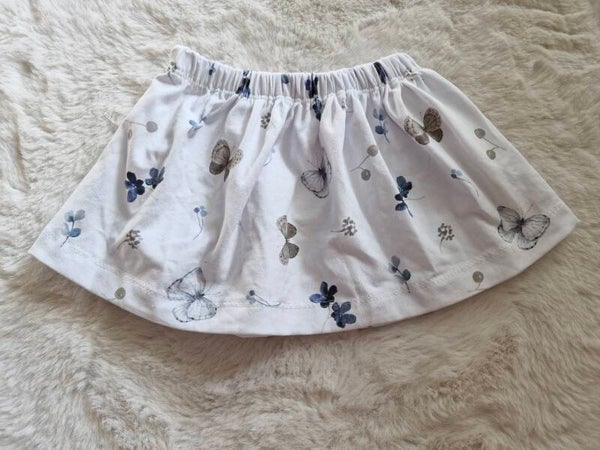 Rokje 80 blauw bloemenprint