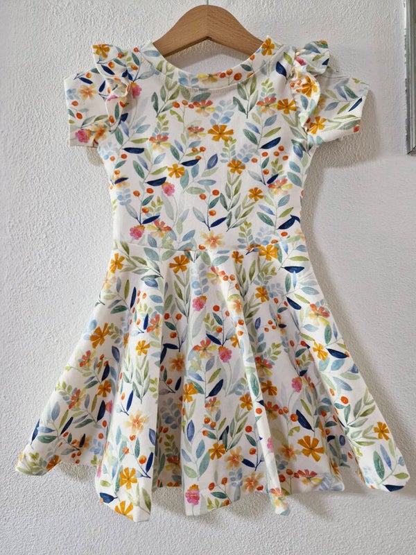 Jurkje regina maat 92 flowers multicolor