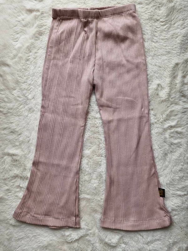 Flare 98 rib oud roze