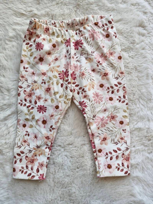 Legging 62 floral pink