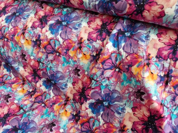 Legging of flare painted flowers