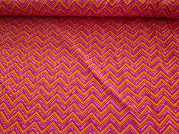 Coupon zizag katoenen tricot