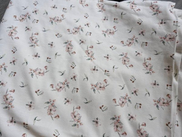 Coupon kersenbloesem katoenen tricot