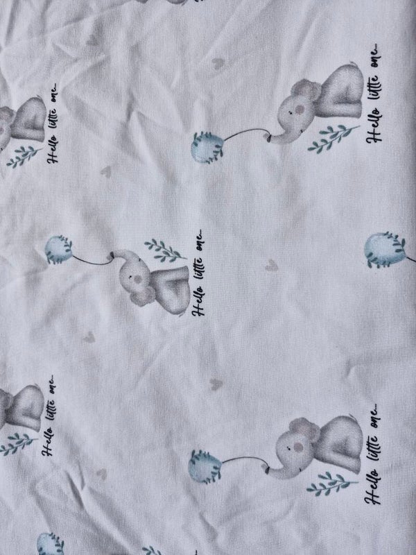 Coupon 1m x1.4m katoenen tricot helli little one