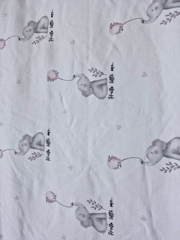 Coupon katoen tricot 1mx1.4m hello little one