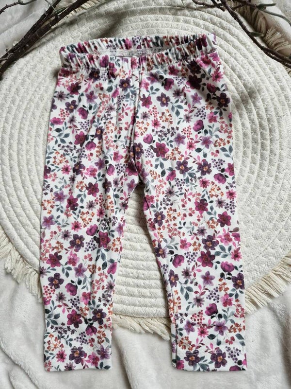 Legging 74 flowers fuchsia
