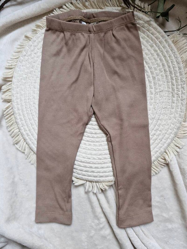 Legging 86 taupe rib