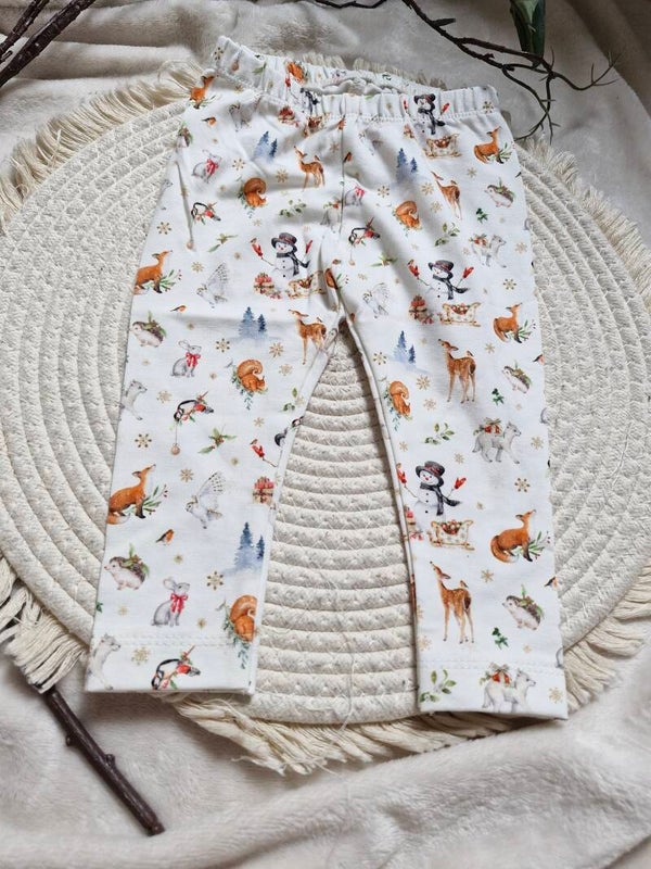 Legging 68 kerst diertjes