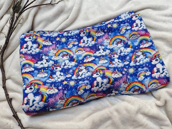Alpenfleece 1mx1.4m blauw unicorn