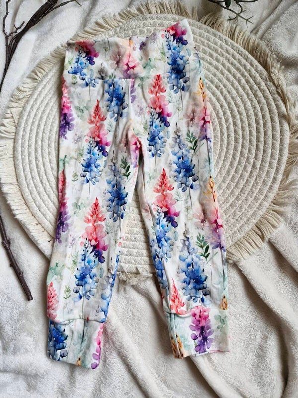 Legging broekje 80 floral
